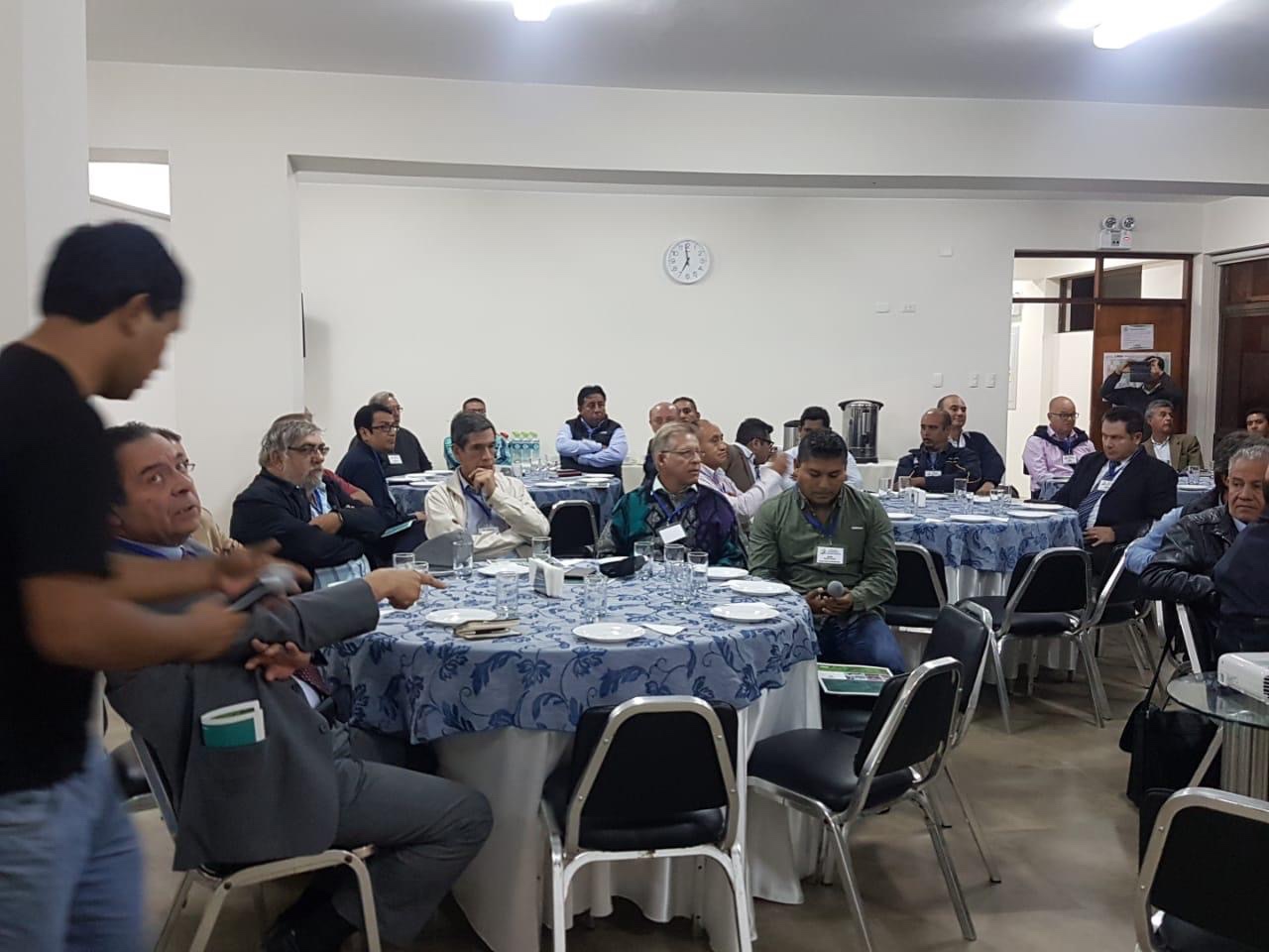 Asistentes participando en el I Encuentro ASOGECLUB PERÚ