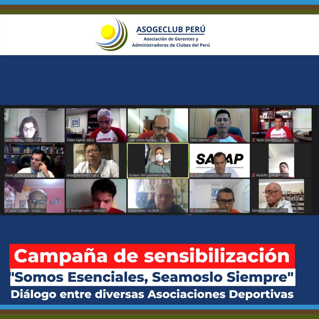 III Encuentro Virtual y campaña Somos Esenciales de ASOGECLUB PERÚ