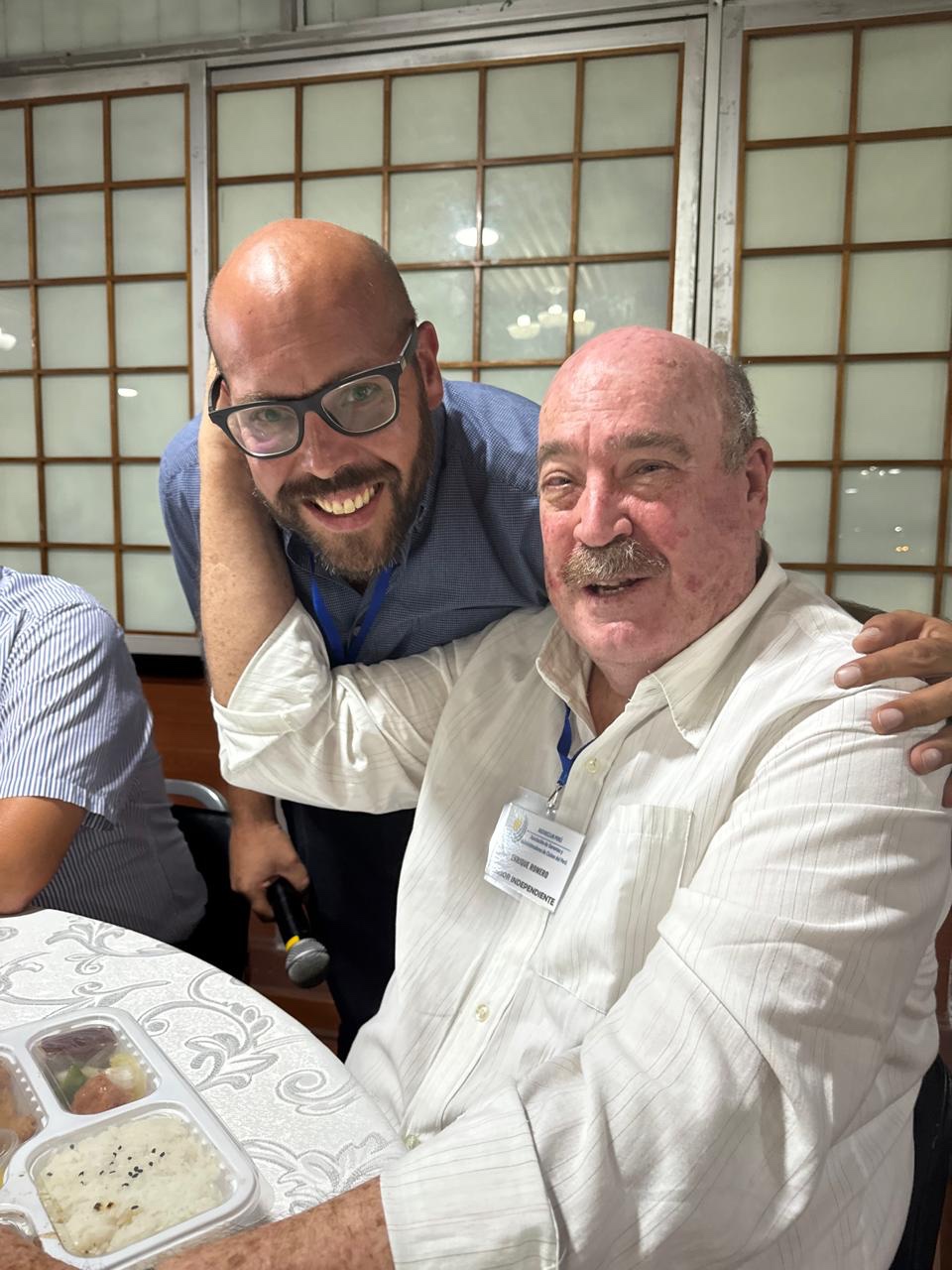 Juan Carlos Romero de Aliaga y Enrique Romero Umlauff durante el IV Encuentro